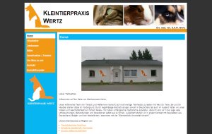 Website Kleintierpraxis Wertz