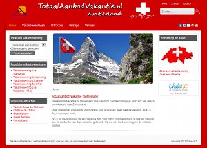 Website Totaalaanbod Vakantie Zwitserland